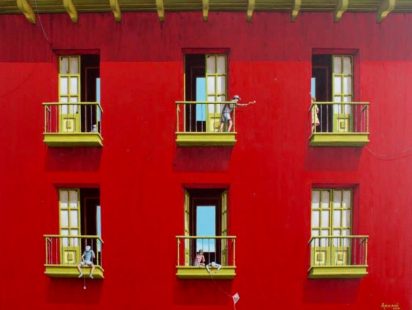 Claudio Arzani Jugando en los balcones II